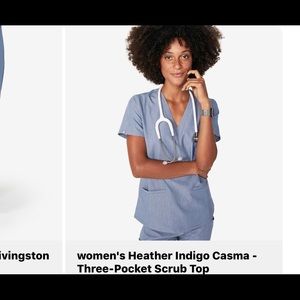 Women’s Heather Indigo Figs Scrubs